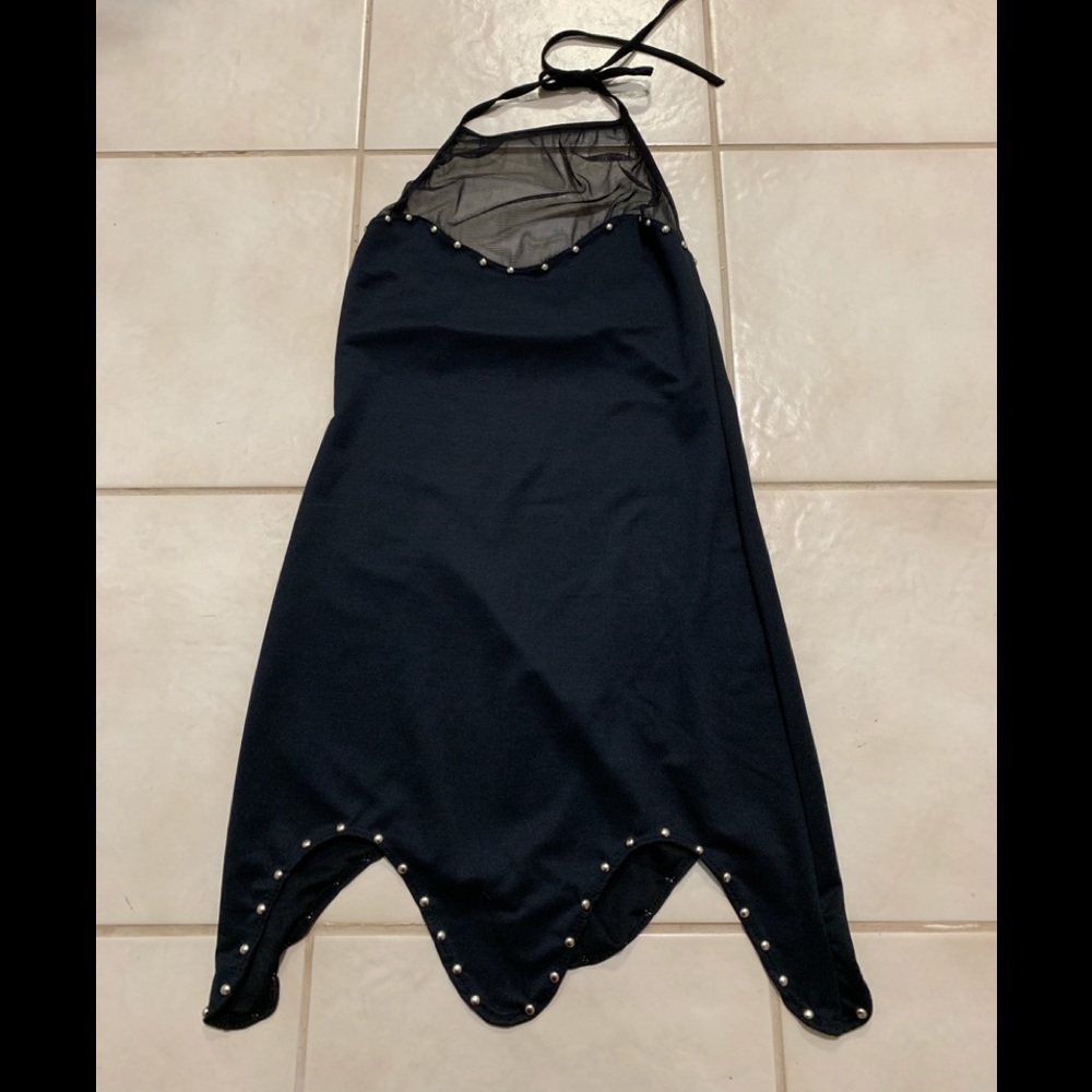 mini dress, black studded Great for club or dancer